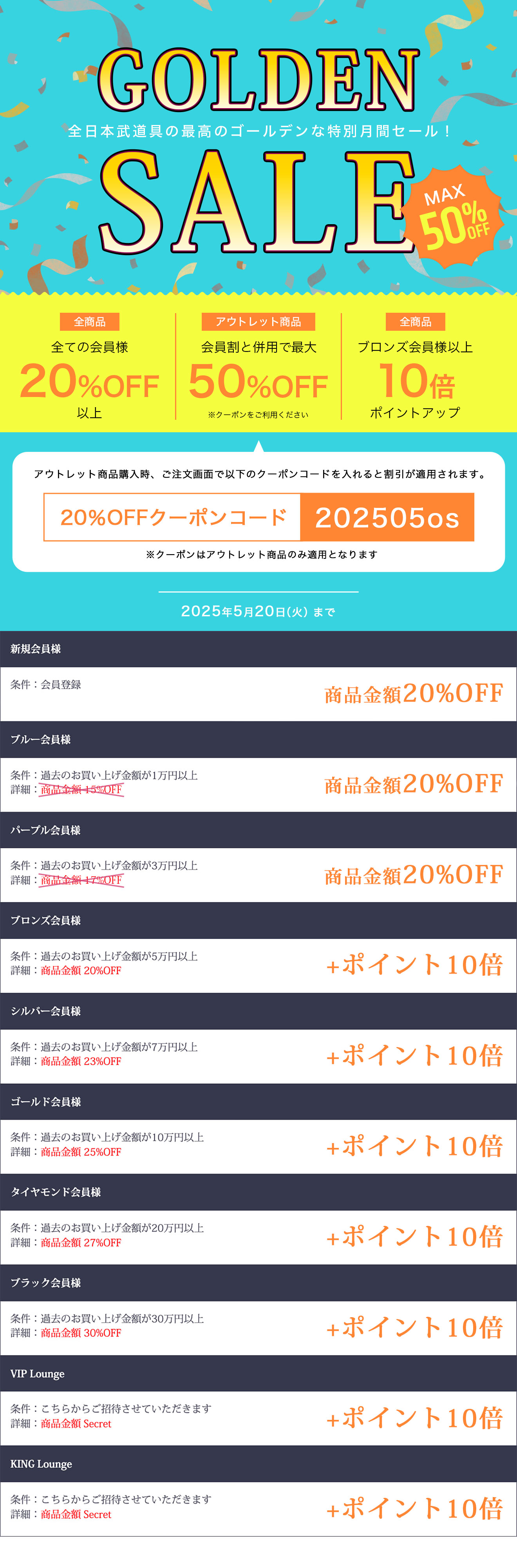 ゴールデンセール割 ポイントアップ 会員様特典 詳細